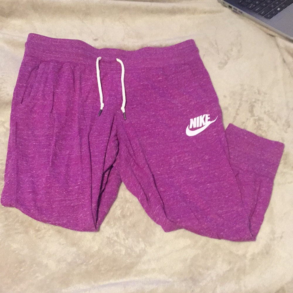 Nike purple joggers